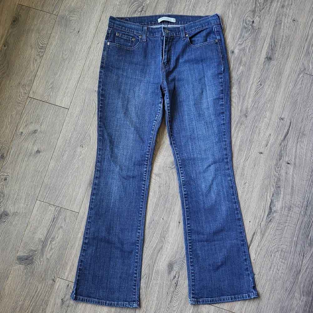 Levi's Bootcut 515 Jeans Dark Blue Wash {10M}